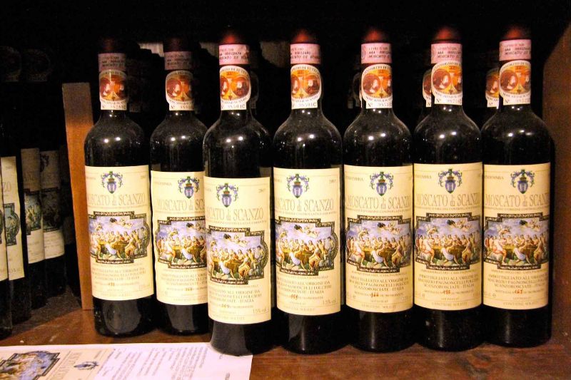 Moscato di Scanzo bottles